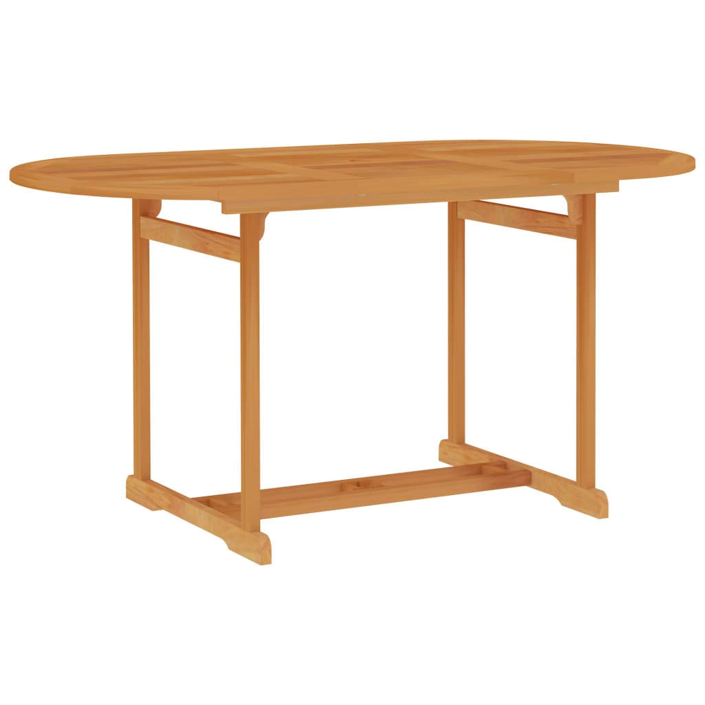 vidaXL Tuintafel 150x90x75 cm massief teakhout