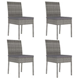 vidaXL Tuinstoelen 2 st poly rattan zwart