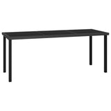 vidaXL Tuintafel 70x70x73 cm poly rattan zwart