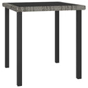 vidaXL Tuintafel 70x70x73 cm poly rotin noir