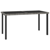 vidaXL Tuintafel 70x70x73 cm poly rattan zwart