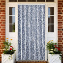 vidaXL Vliegengordijn 90x220 cm chenille beige en lichtbruin