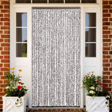 vidaXL Vliegengordijn 90x220 cm chenille beige en lichtbruin