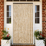 vidaXL Vliegengordijn 90x220 cm chenille beige en lichtbruin