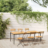 vidaXL Tuinstoelen 2 st inklapbaar staal en massief acaciahout