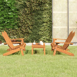 vidaXL 4-delige Loungeset Adirondack massief acaciahout