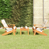 vidaXL 4-delige Loungeset Adirondack massief acaciahout