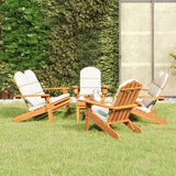 vidaXL 4-delige Loungeset Adirondack massief acaciahout