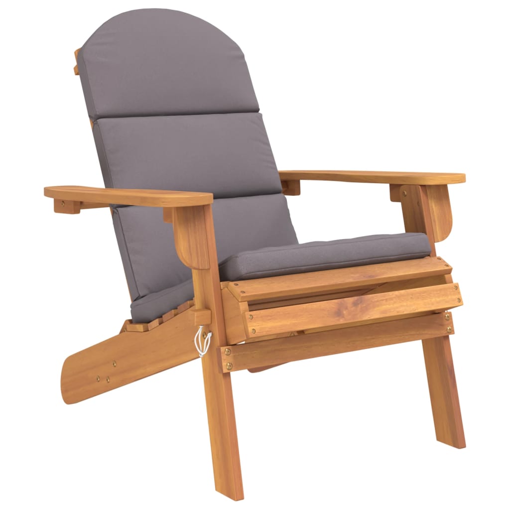 vidaXL 4-delige Loungeset Adirondack massief acaciahout