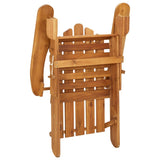 vidaXL 4-delige Loungeset Adirondack massief acaciahout