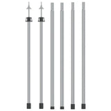 vidaXL Luifelstok telescopisch 102-260 cm aluminium