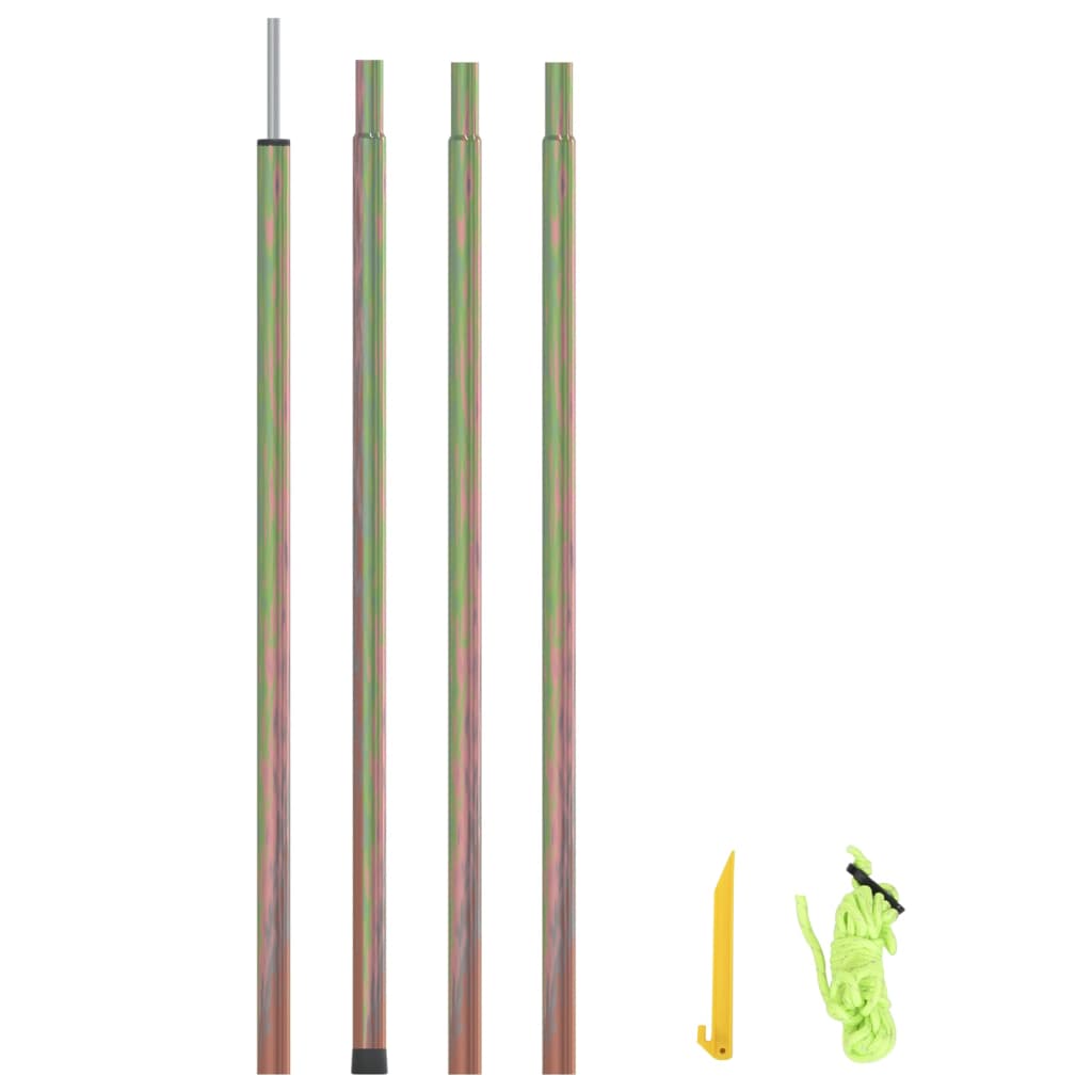 vidaXL Sunshade Poles 200 cm Galvanized Steel