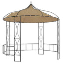vidaXL Round Gazebo 300x290 cm White