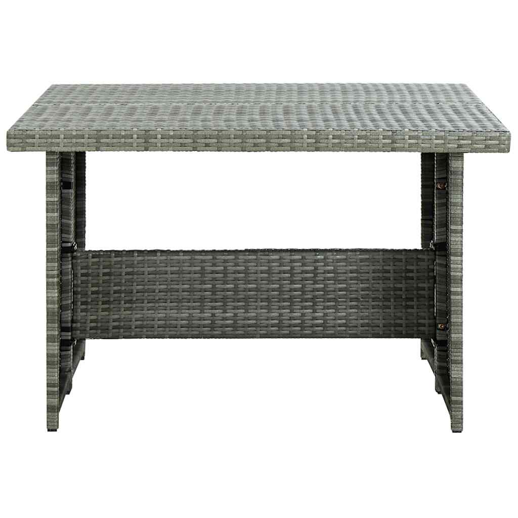 vidaXL 6-Piece Lounge Set with Cushions Poly Rattan Black