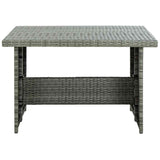 vidaXL 6-Piece Lounge Set with Cushions Poly Rattan Black