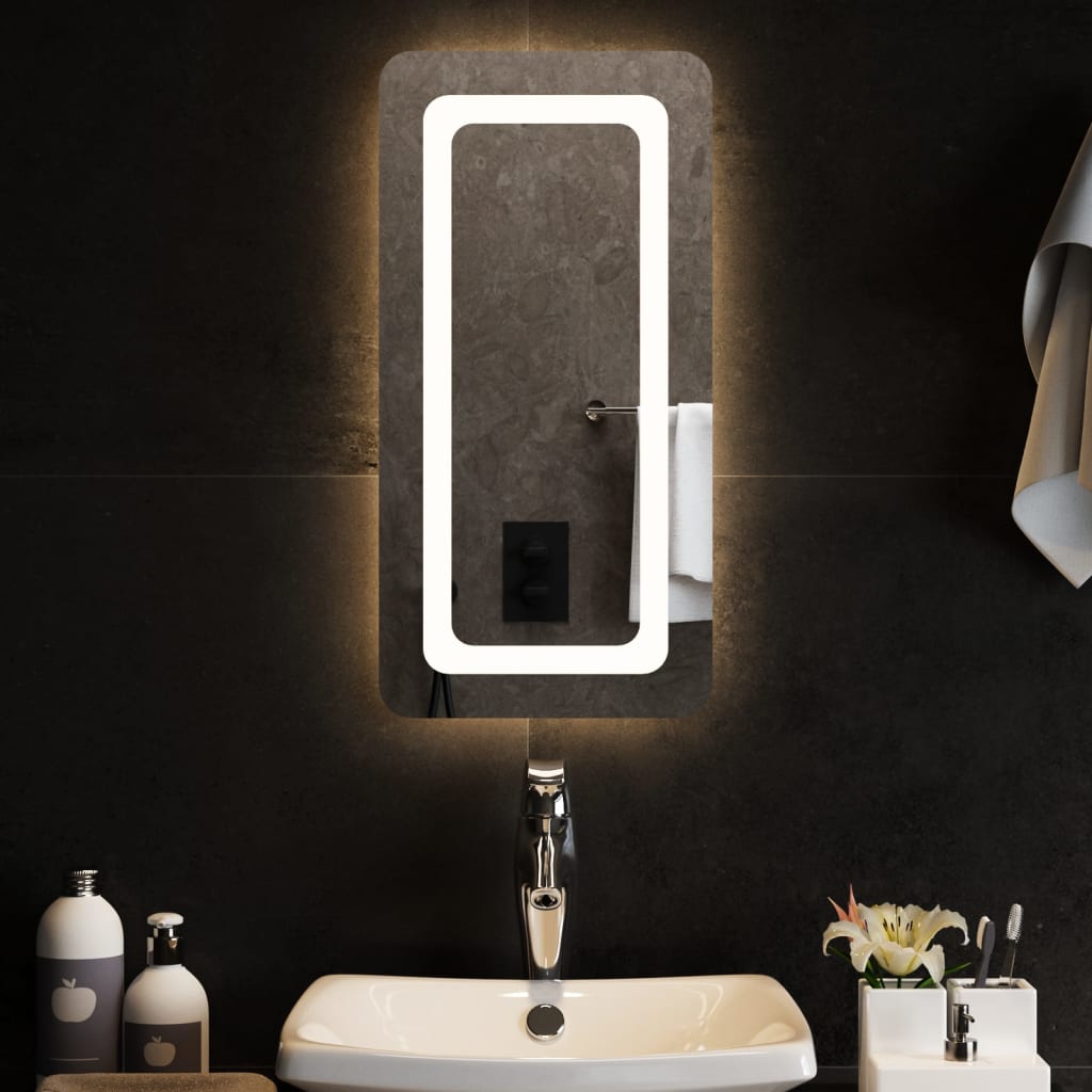 vidaXL Bathroom Mirror LED 40x20 cm