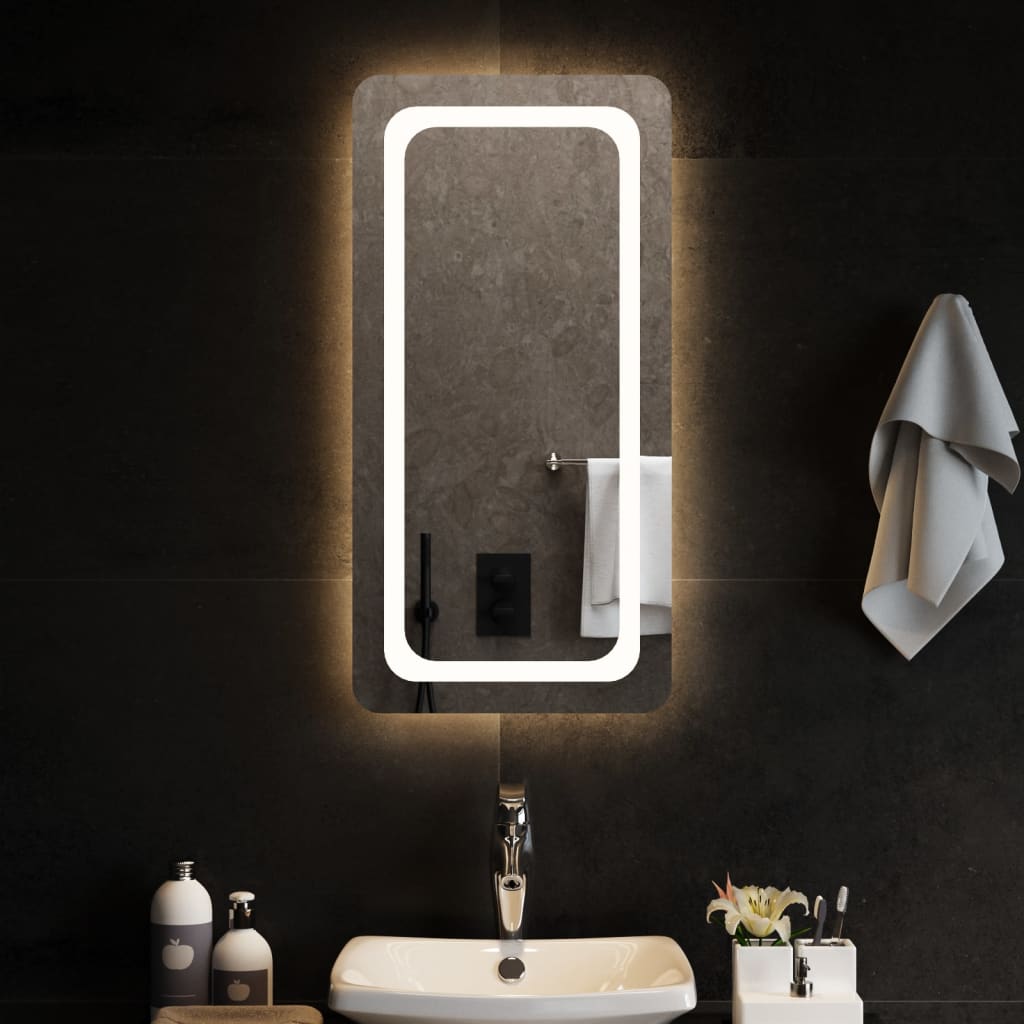 vidaXL Bathroom Mirror LED 40x20 cm