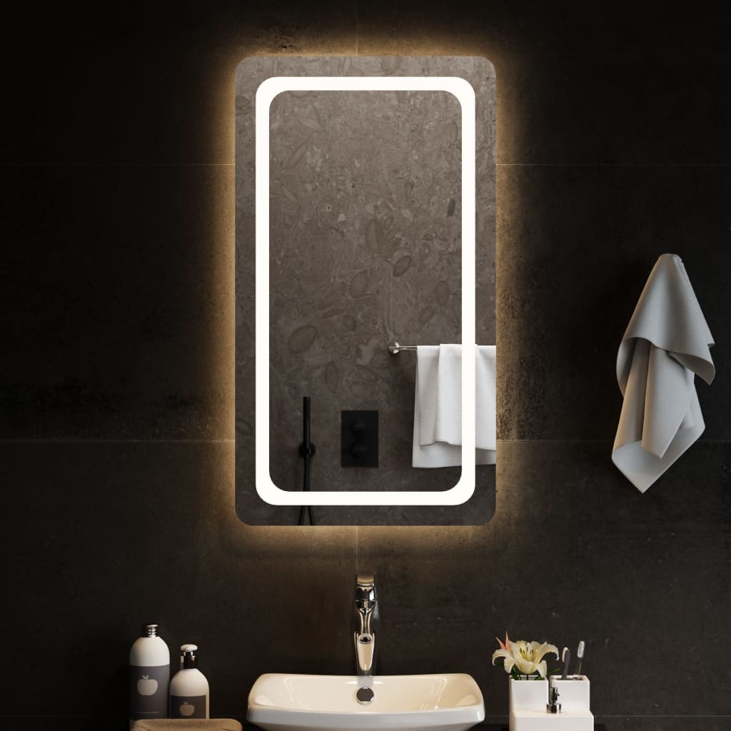 vidaXL Bathroom Mirror LED 40x20 cm