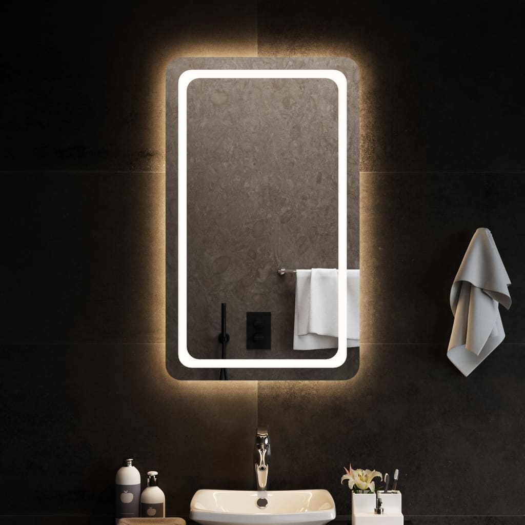 vidaXL Bathroom Mirror LED 40x20 cm