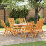 vidaXL Tuin Eettafel Set 3 pcs Bruin Massief Acacia Hout