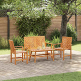 vidaXL Tuin loungeset 4 pcs Bruin Massief Acacia Hout