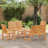 vidaXL Tuin loungeset 4 pcs Bruin Massief Acacia Hout