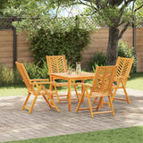 vidaXL Tuinstoel 4 pcs Bruin 57 x 72 x 109 cm Massief Acacia Hout
