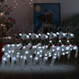 vidaXL Christmas Reindeer 4 pcs 80 LEDs Gold