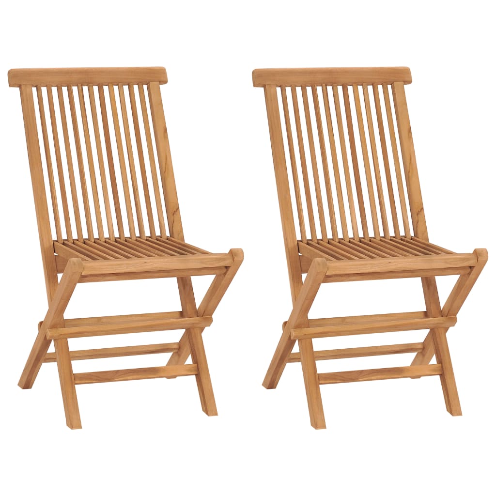 vidaXL Tuinstoelen 6 st inklapbaar massief teakhout