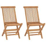 vidaXL Tuinstoelen 6 st inklapbaar massief teakhout