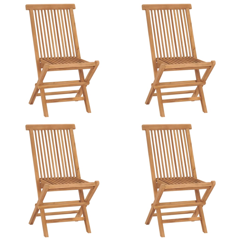 vidaXL Tuinstoelen 6 st inklapbaar massief teakhout