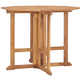 vidaXL Tuintafel inklapbaar Ø 90x75 cm massief teakhout
