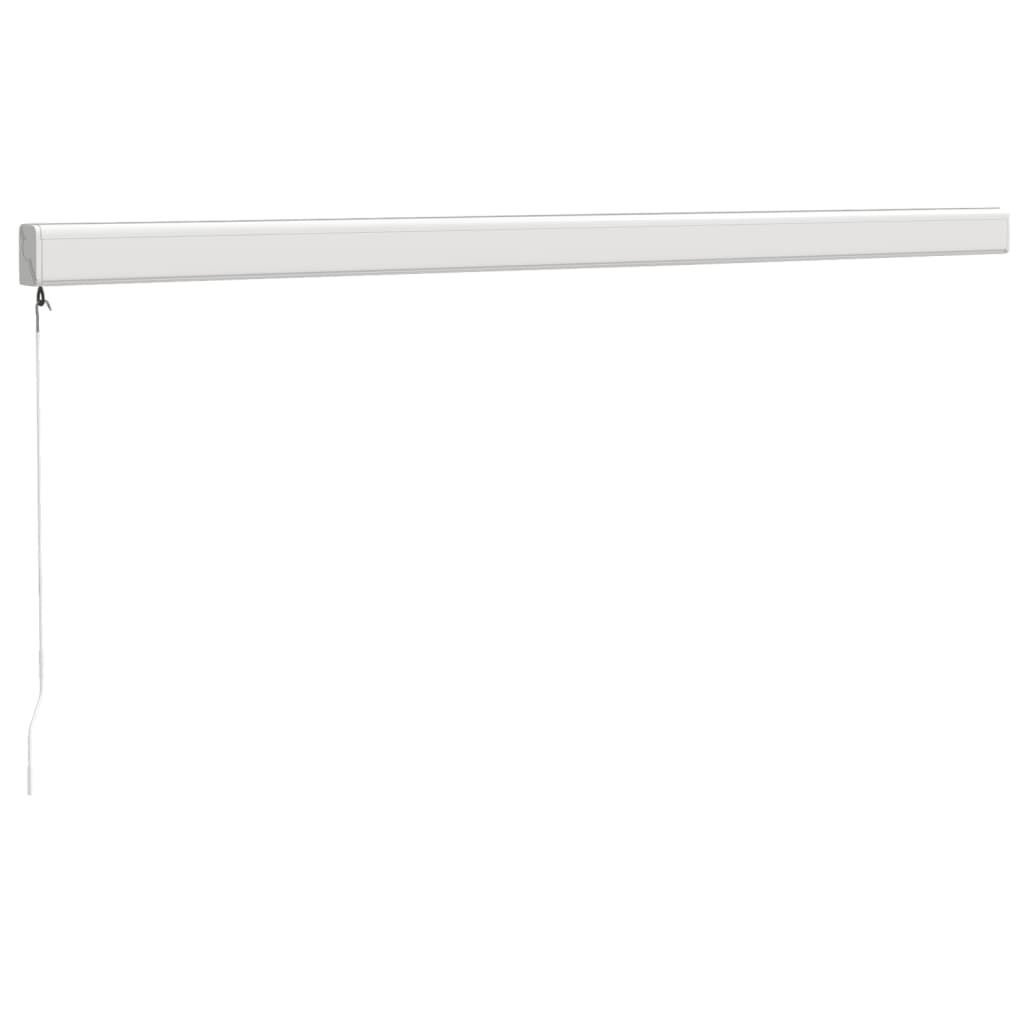 vidaXL Luifel uittrekbaar 3,5x2,5 m stof en aluminium blauw en wit