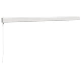 vidaXL Luifel uittrekbaar 3,5x2,5 m stof en aluminium blauw en wit