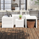 vidaXL Coffret de jardin 4 personnes massief grenenhout