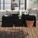 vidaXL Coffret de jardin 4 personnes massief grenenhout