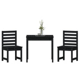 vidaXL 3-delige Bistroset massief grenenhout
