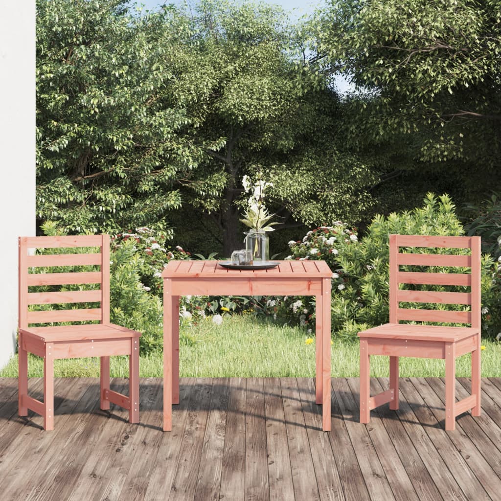 vidaXL 3-delige Bistroset massief grenenhout