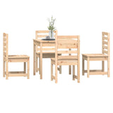 vidaXL 5-delige Tuinset massief grenenhout