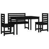 vidaXL 4-delige Tuinset massief teakhout