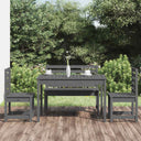 vidaXL 4-delige Tuinset massief teakhout
