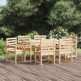 vidaXL 7-delige Tuinset massief grenenhout