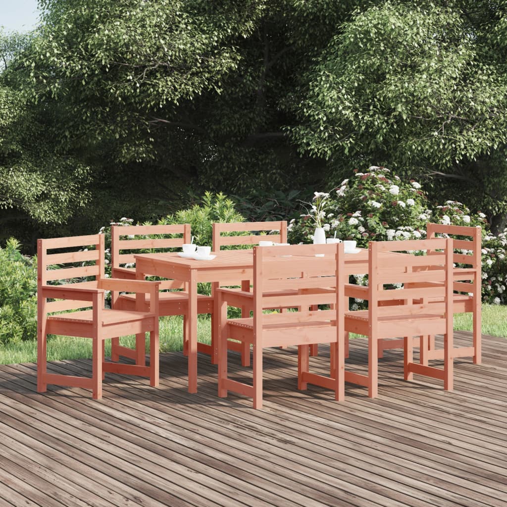 vidaXL 7-delige Tuinset massief grenenhout