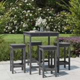 vidaXL 5-piece Garden Bar Set Solid Pine Wood White