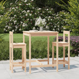 vidaXL 3-Piece Bar Set Solid Pine Wood