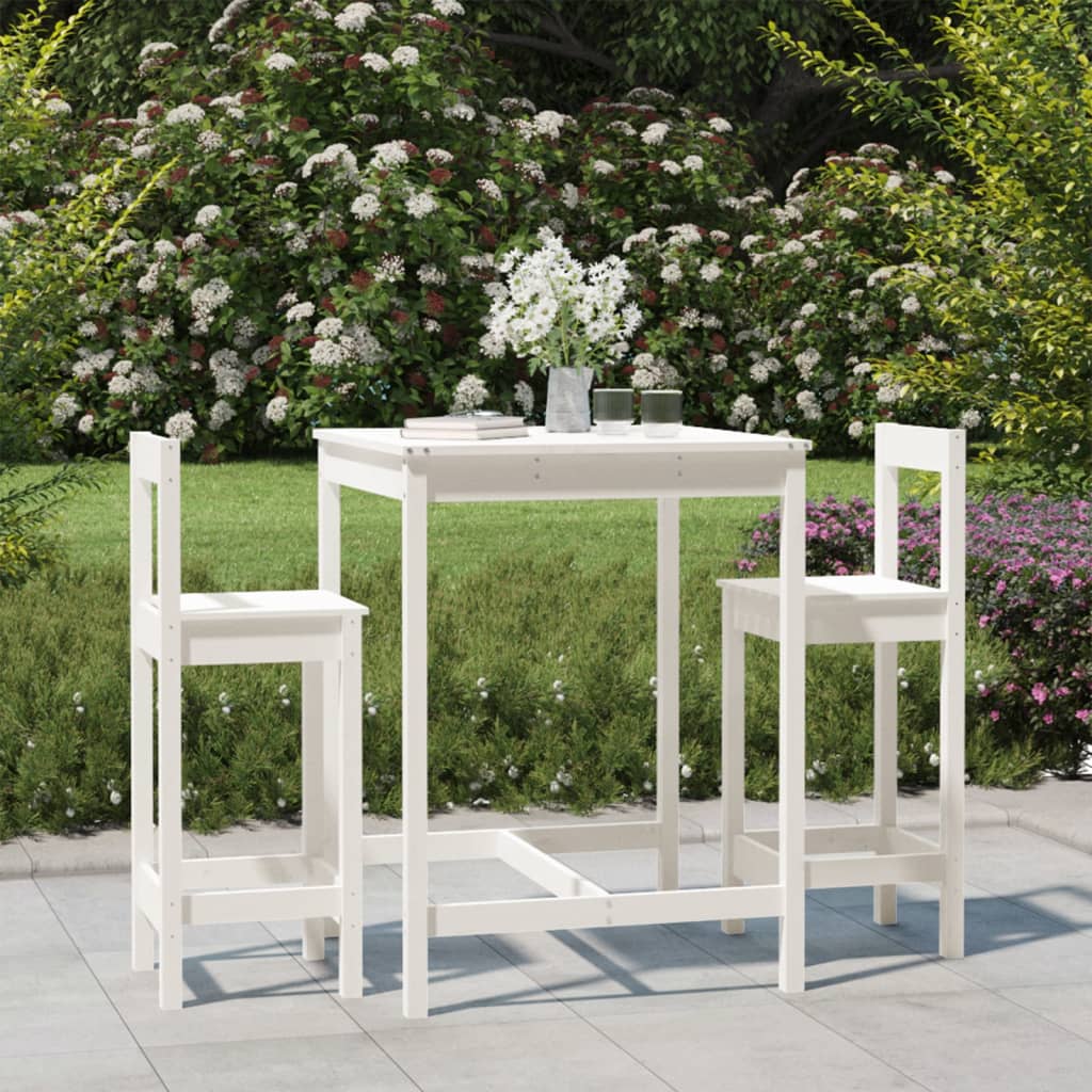 vidaXL 3-Piece Bar Set Solid Pine Wood