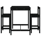 vidaXL 3-Piece Bar Set Solid Pine Wood