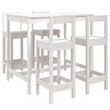 vidaXL 5-delige Barset massief grenenhout