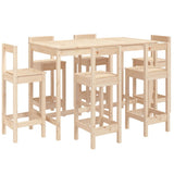 vidaXL 7-delige Barset massief grenenhout