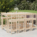 vidaXL 9-piece Bar Set Solid Pinewood